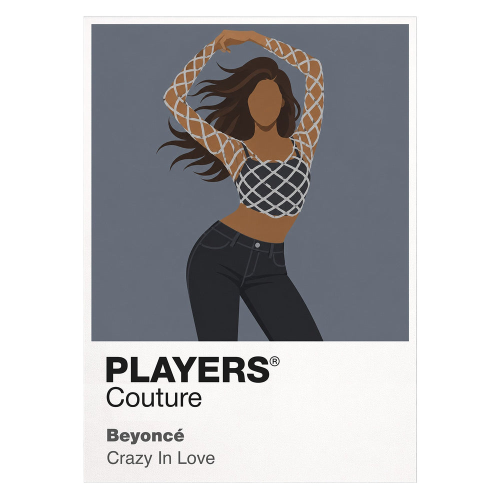 Beyoncé Beyoncé's disciplined performance silhouette and fashion-led album eras Icon Frame artwork on white