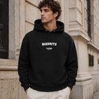 biarritz name-print hoodie - black