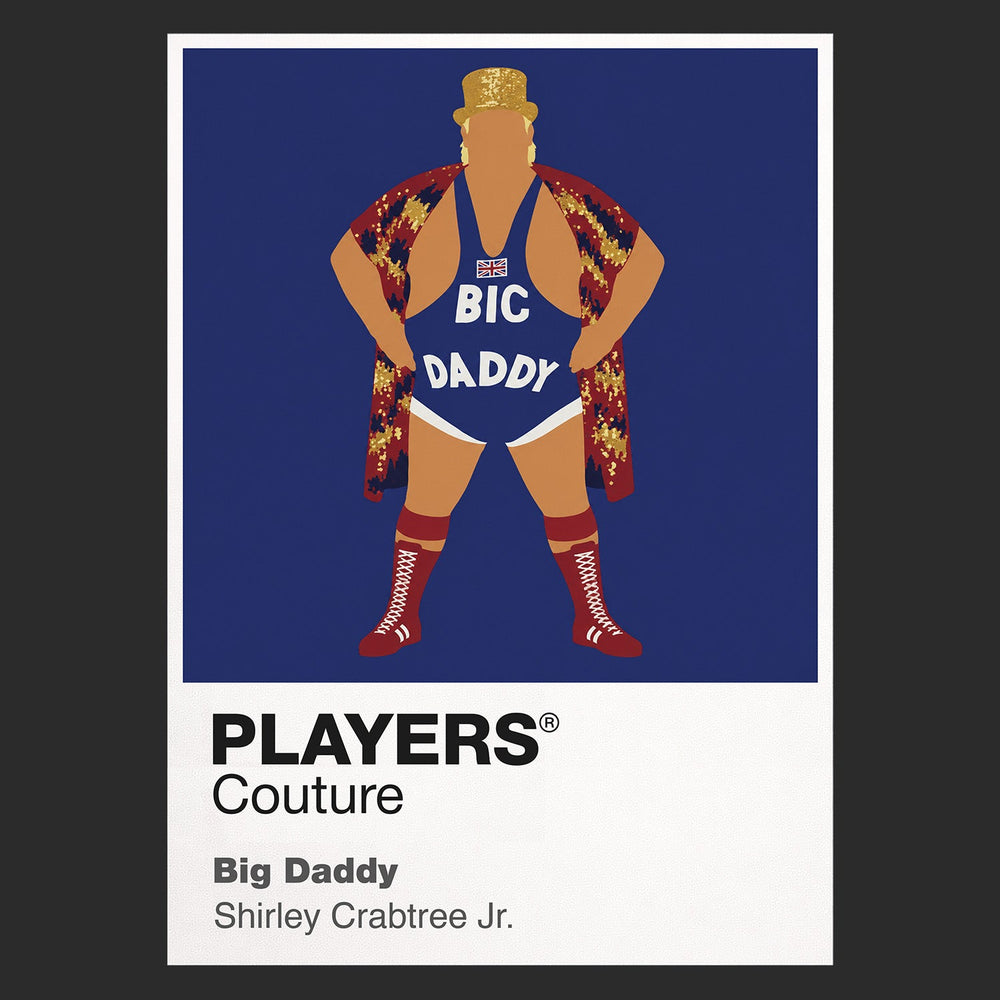 Big Daddy Wrestling Icon Frame Men's Hoodie