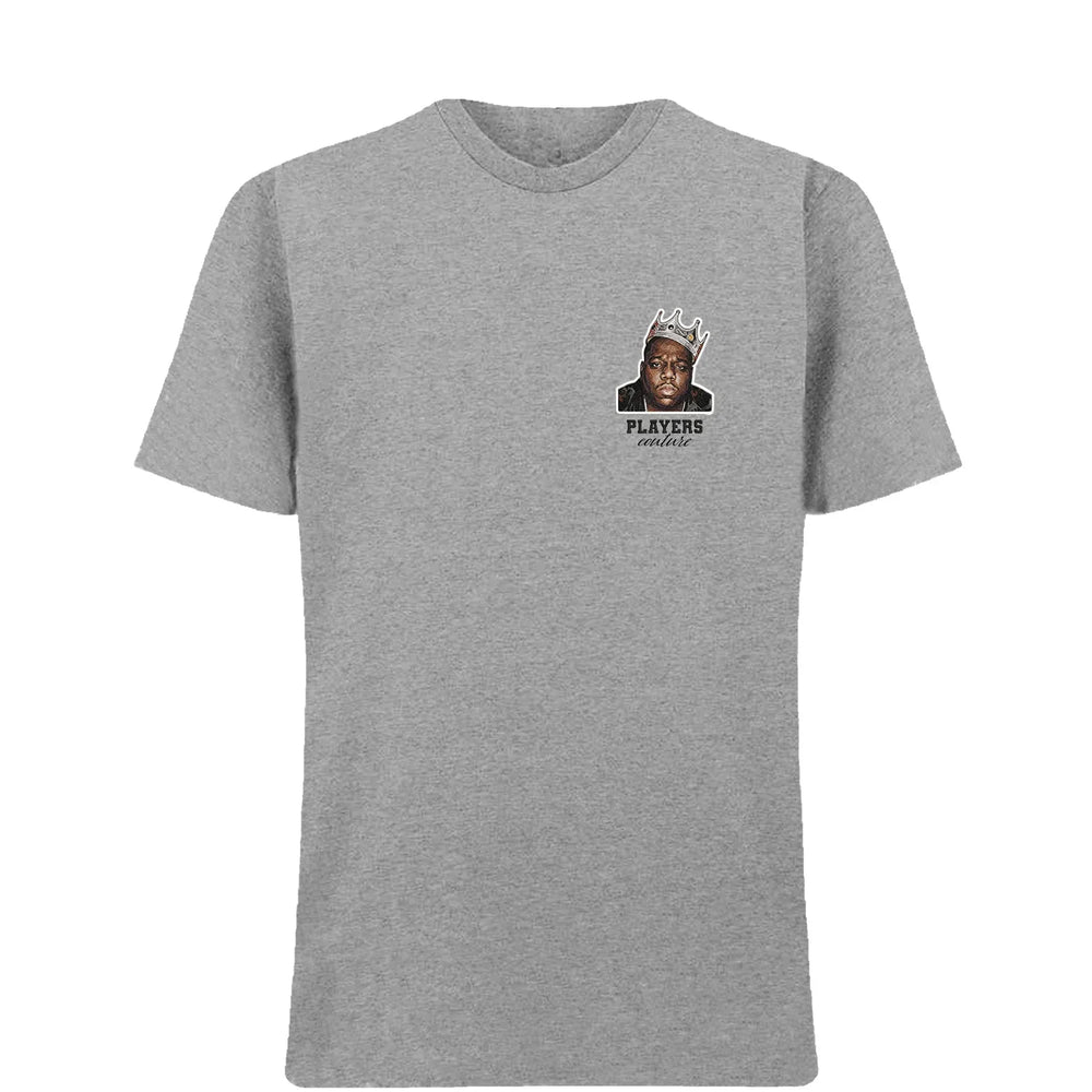 Biggie Smalls Crown t-shirt – black men's t-shirt featuring the Biggie Smalls Crown Players Couture logo