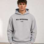 bill-mccracken name-print hoodie - grey