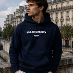bill-mccracken name-print hoodie - navy