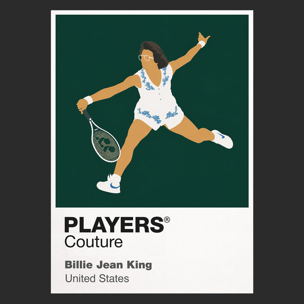 Billie Jean King Tennis Icon Frame Men's T-Shirt