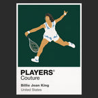 Billie Jean King Tennis Icon Frame Men's Hoodie