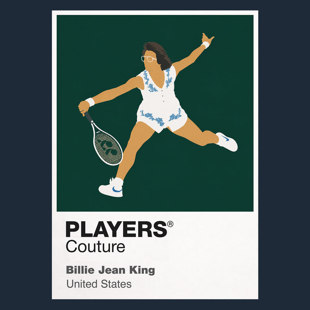 Billie Jean King Tennis Icon Frame Men's T-Shirt
