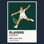 Billie Jean King Tennis Icon Frame Men's Hoodie