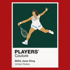 Billie Jean King Tennis Icon Frame Men's Hoodie