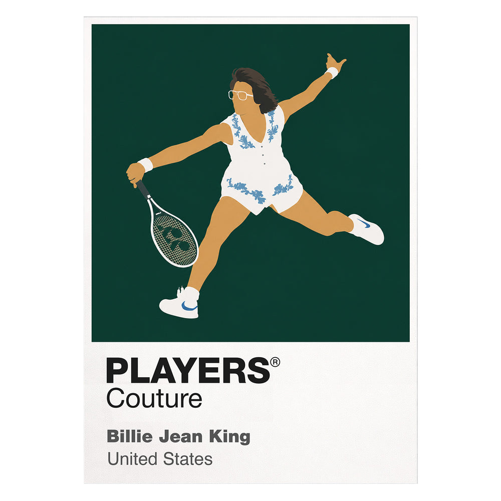 Billie Jean King Tennis Icon Frame Men's T-Shirt
