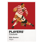 Billy Boston Wigan Warriors rugby league hoodie white