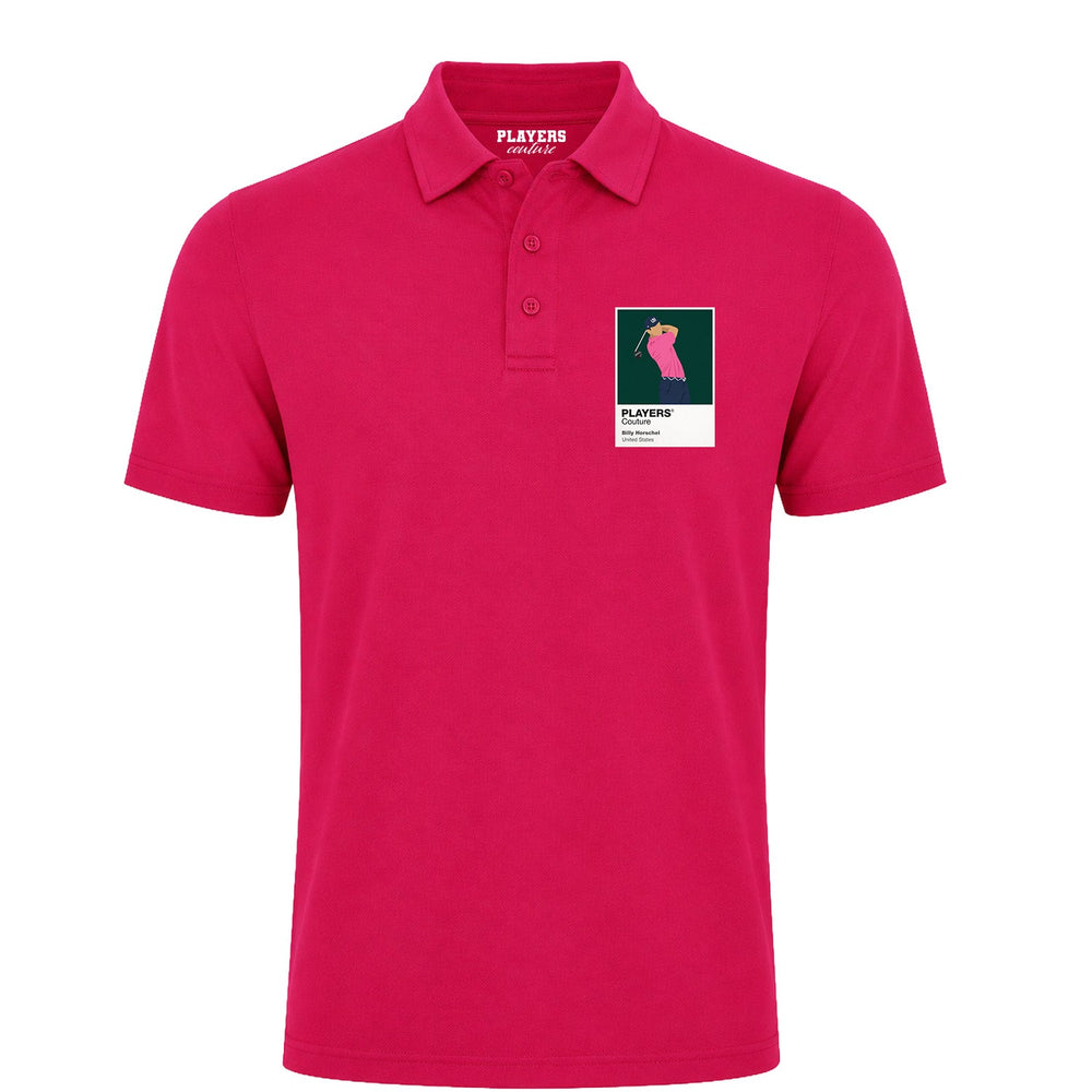 Billy Horschel Polo Shirt - Hot Pink