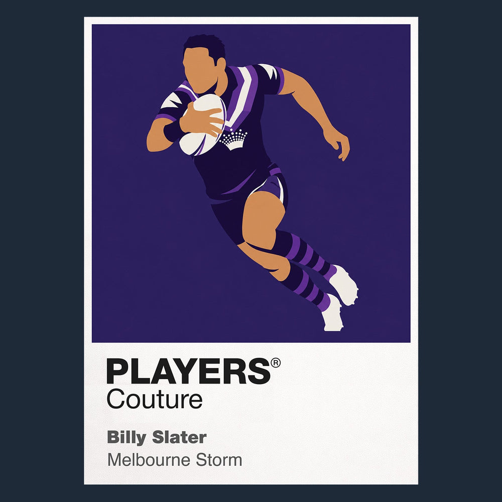 Billy Slater Melbourne Storm rugby league hoodie navy