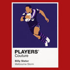 Billy Slater Melbourne Storm rugby league T-shirt red