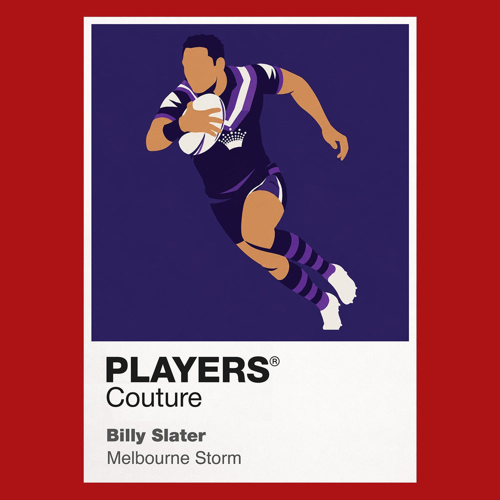 Billy Slater Melbourne Storm rugby league hoodie red