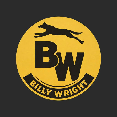 Billy Wright Logo Men's T-Shirt – black close-up detail shot of the Billy Wright Players Couture logo design
