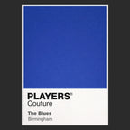 Birmingham City Classic Football Shirt Colours Frame Men's T-Shirt – black close-up detail shot of the Birmingham City