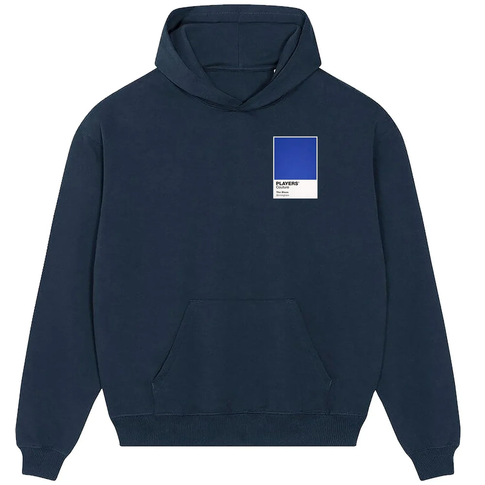 Birmingham City hoodie – navy men's hoodie featuring the Birmingham City Players Couture logo