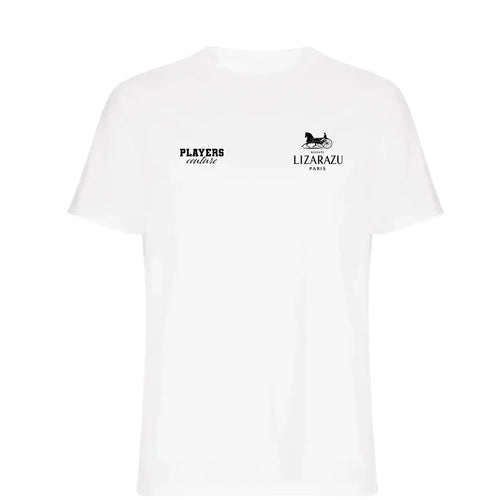 Bixente Lizarazu t-shirt – white men's t-shirt featuring the Bixente Lizarazu Players Couture logo
