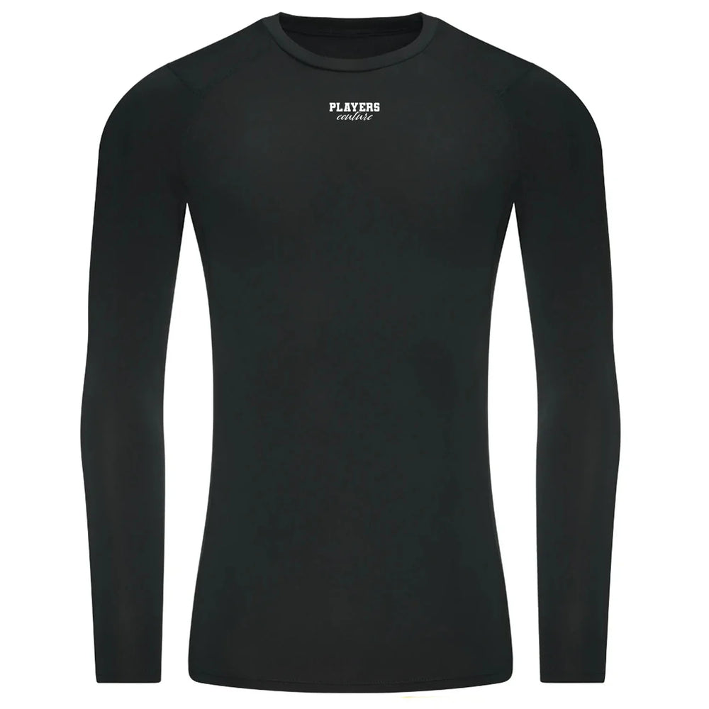 Essentials Collection Players Couture Men's Black Activewear Cool Baselayer