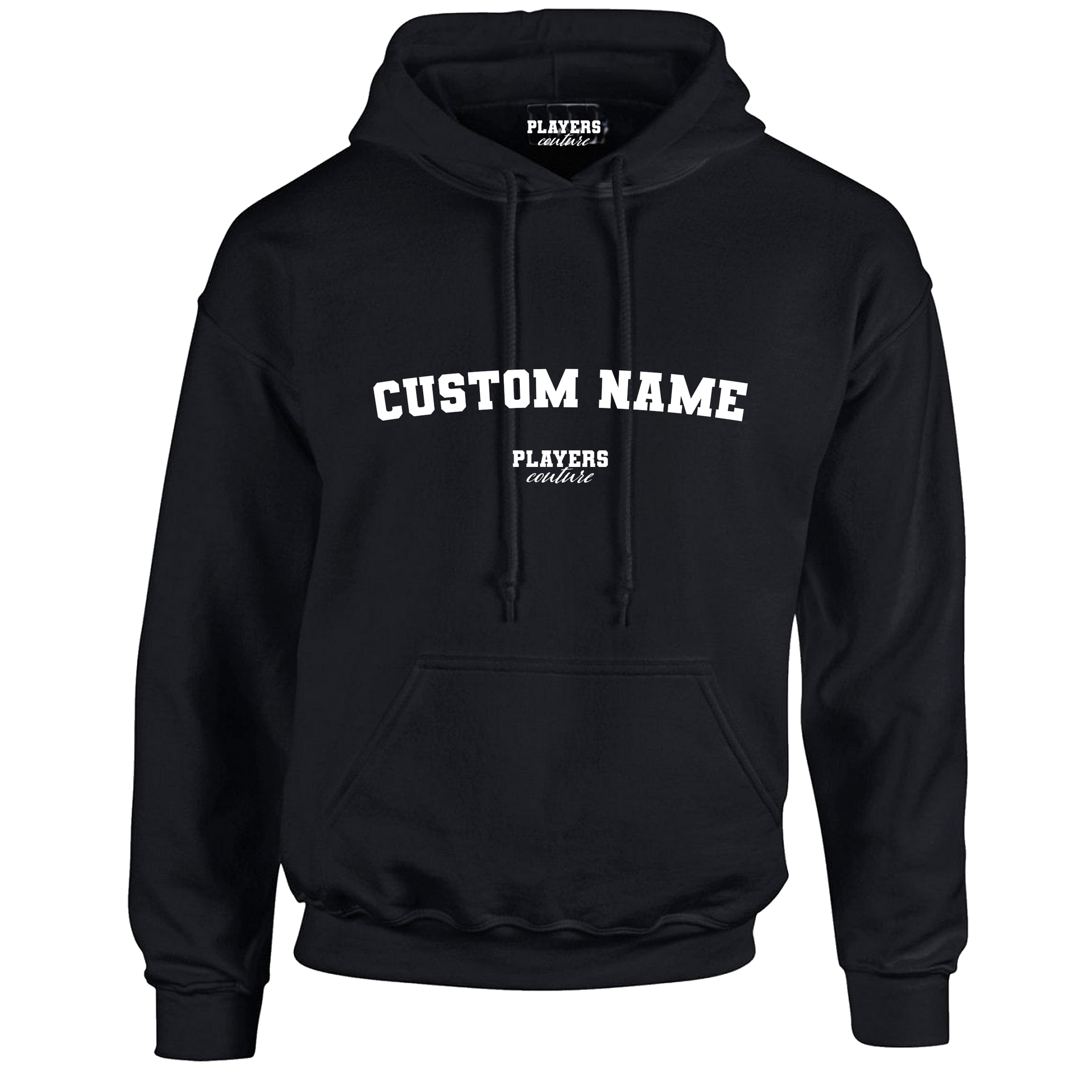 Black Custom Great Value Players Couture Men's Basic Hoodie Black