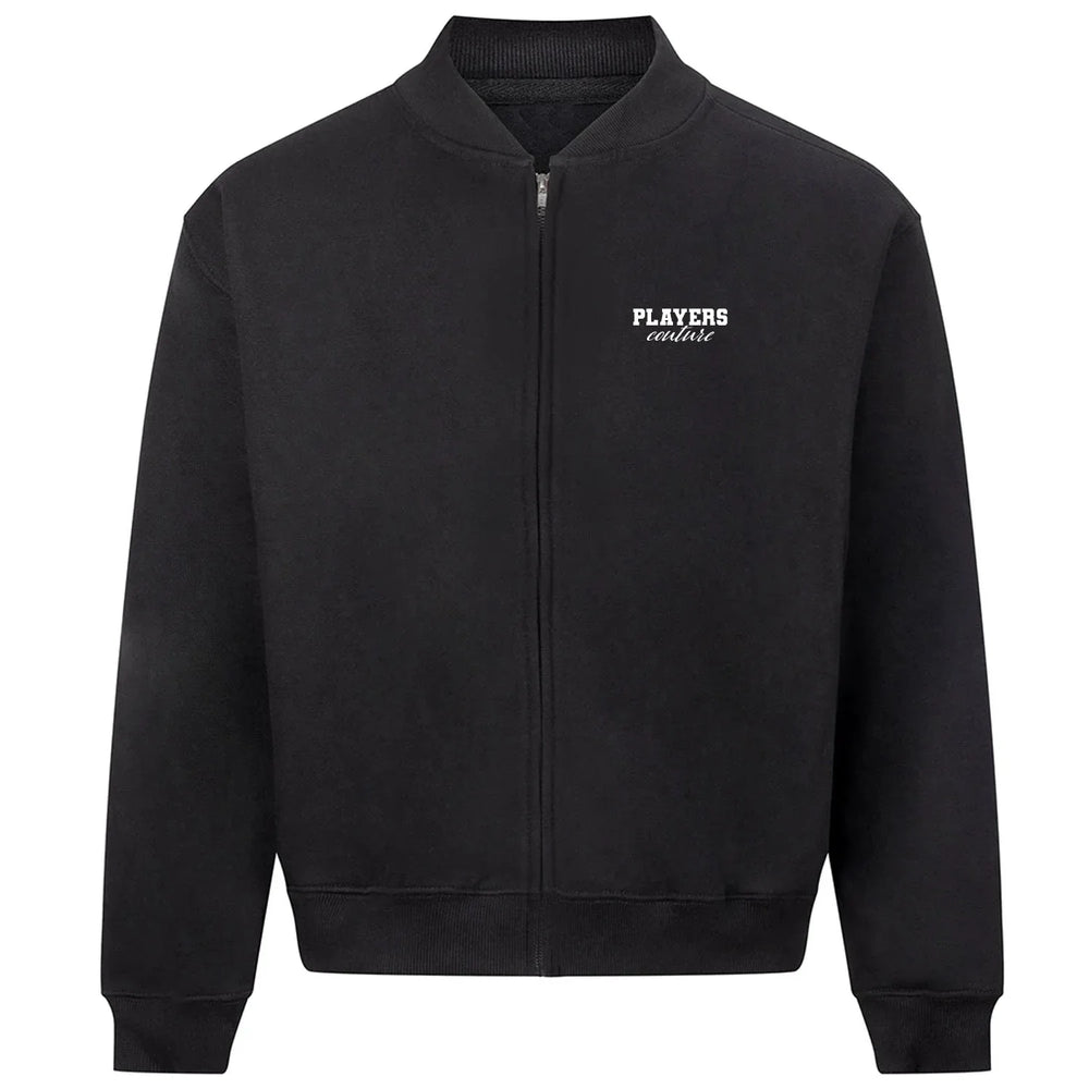 Essentials Collection hoodie – black men's hoodie with white Essentials Collection letters and Players Couture logo on the
