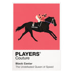 Black Caviar horse racing T-shirt – white view