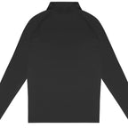 Essentials Collection Players Couture Men's Active Lightweight Stretch Quarter Zip Black Top