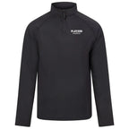 Essentials Collection Players Couture Men's Active Lightweight Stretch Quarter Zip Black Top