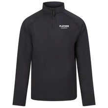 Essentials Collection Players Couture Men's Active Lightweight Stretch Quarter Zip Black Top