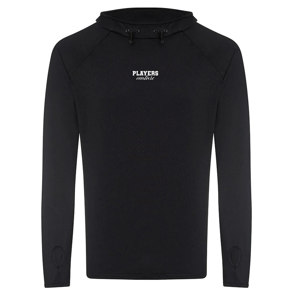 Essentials Collection Players Couture Men's Sports Black Cowl Neck Hoodie - Black / S | Basics, Essentials Collection, Hoodies, Men's