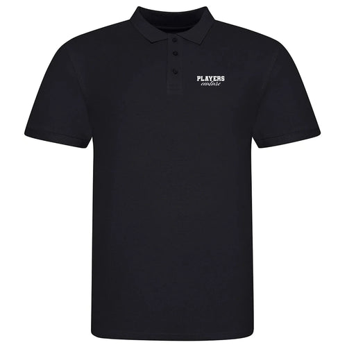 Essentials Collection Men's Cotton Pique Black Polo Shirt - Black