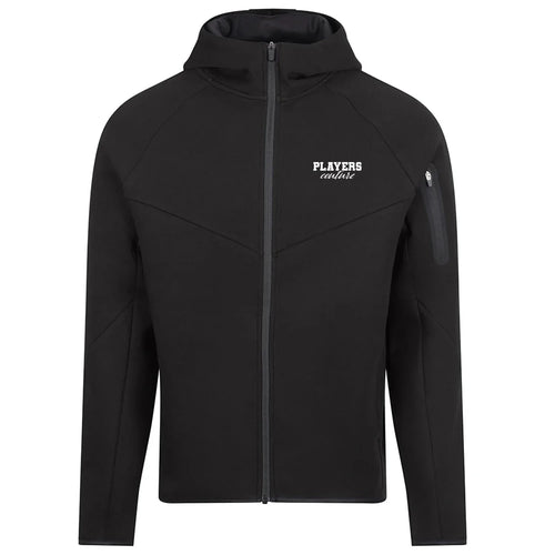Essentials Collection hoodie – black men's hoodie with white Essentials Collection letters and Players Couture logo on the