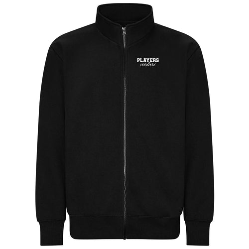 Essentials Collection hoodie – black men's hoodie with white Essentials Collection letters and Players Couture logo on the