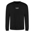 Essentials Collection hoodie – black kids' hoodie with white Essentials Collection letters and Players Couture logo on the