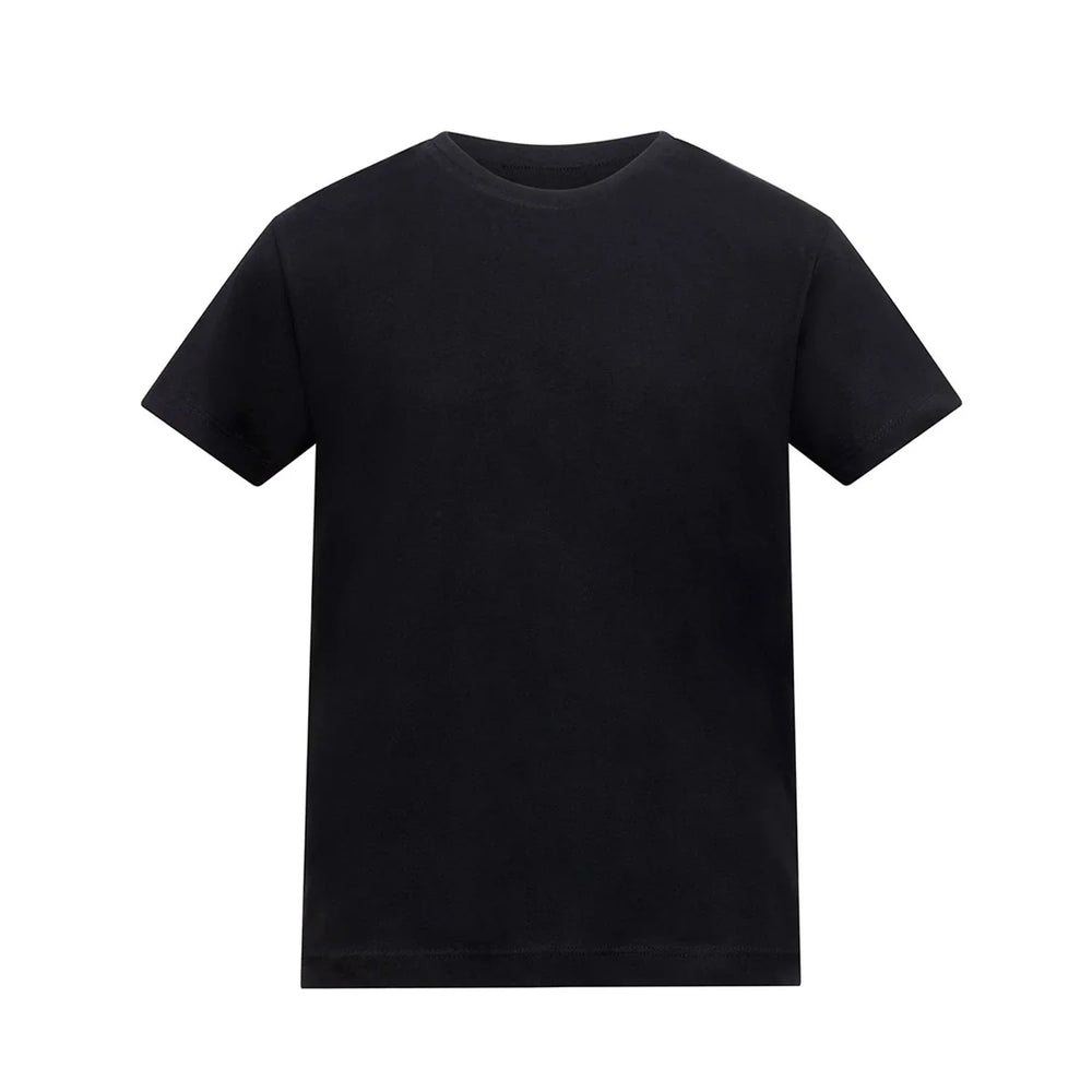 Custom Upload Your t-shirt – black kids' t-shirt featuring the Custom Upload Your Players Couture logo