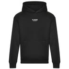 Essentials Collection hoodie – black men's hoodie with white Essentials Collection letters and Players Couture logo on the