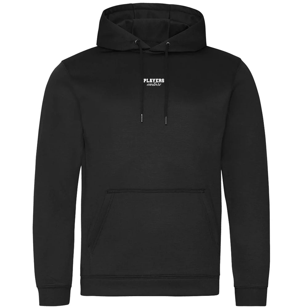 Essentials Collection Players Couture Men's Sports Polyester Black Hoodie - Black / S | Basics, Essentials Collection, Hoodies, Men's