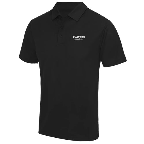 Essentials Collection Men's Cool Active Black Polo Shirt - Black
