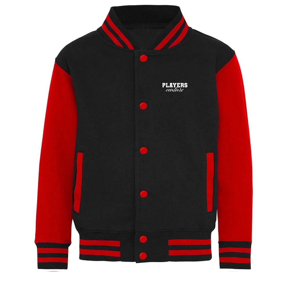 Essentials Collection hoodie – black kids' hoodie with white Essentials Collection letters and Players Couture logo on the