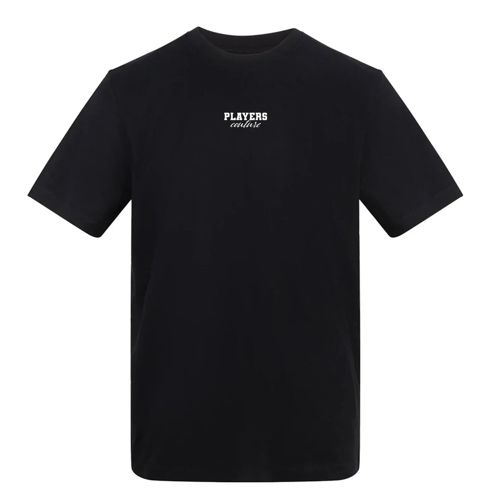 Essentials Collection Players Couture Mens Black Cotton T-Shirt - Black / S | Basics, Essentials Collection, Men's, T-Shirts