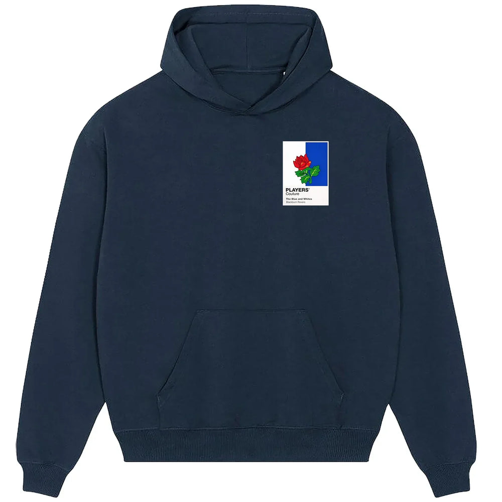Blackburn Rovers hoodie – navy men's hoodie featuring the Blackburn Rovers Players Couture logo