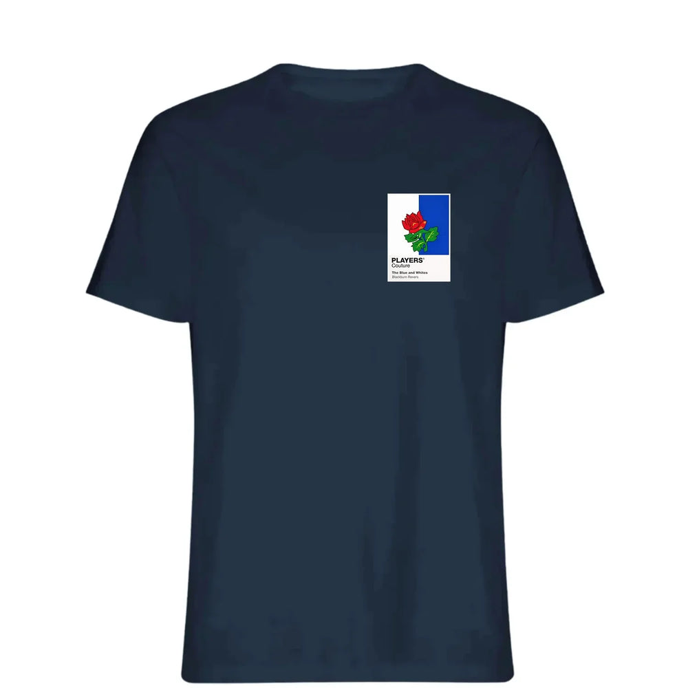 Blackburn Rovers t-shirt – navy men's t-shirt featuring the Blackburn Rovers Players Couture logo