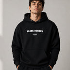 blade-runner name-print hoodie - black