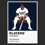 Bo Jackson Auburn Tigers College Baseball Baseball Icon Frame Men's Hoodie