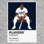 Bo Jackson Auburn Tigers College Baseball Baseball Icon Frame Men's Hoodie