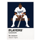 Bo Jackson Auburn Tigers College Baseball Baseball Icon Frame Men's Hoodie