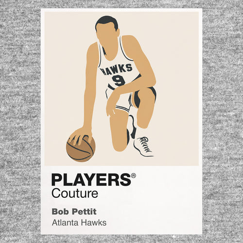 Bob Pettit Hawks Basketball Icon Frame - Icon Design
