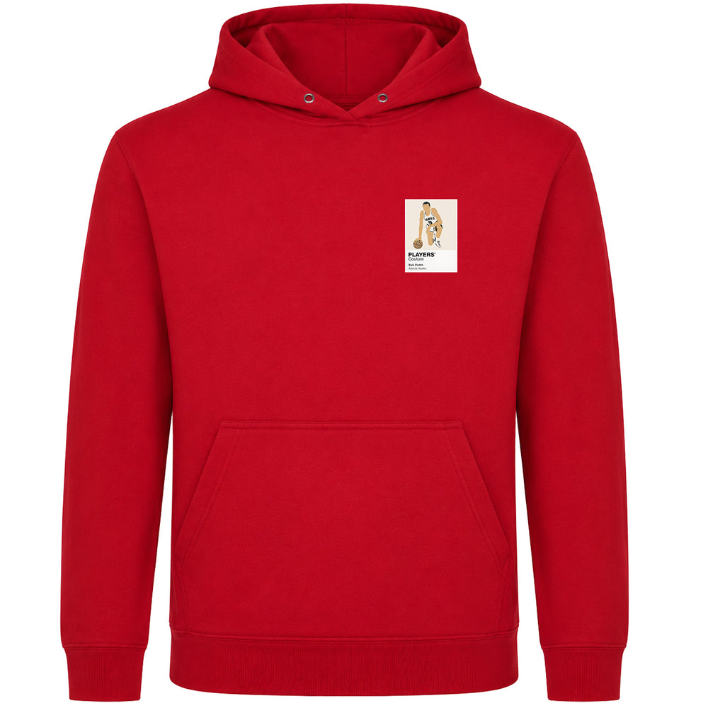 Bob Pettit Hawks Basketball Icon Frame Men's Hoodie