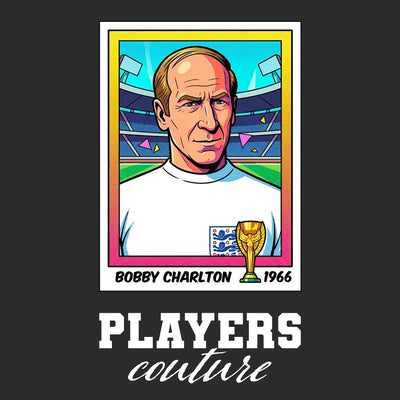 Bobby Charlton World Cup Sticker Men's Hoodie – bobby charlton black Players Couture design