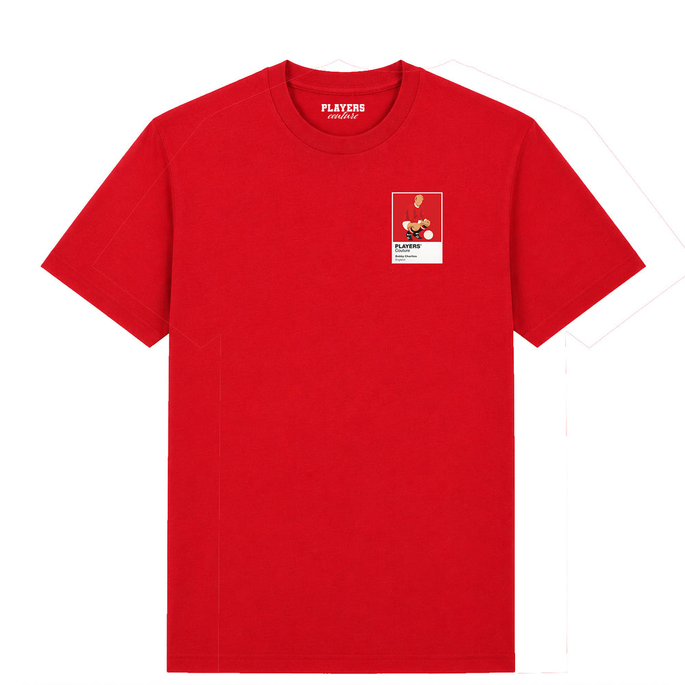 Bobby Charlton Players Couture Mens Red T-Shirt