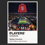 Bobby Charlton England Icons in Lights Frame Men's Hoodie